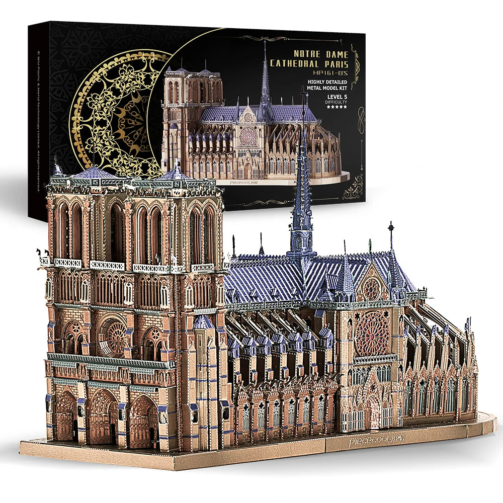 Kit de rompecabezas de metal 3D de Notre Dame