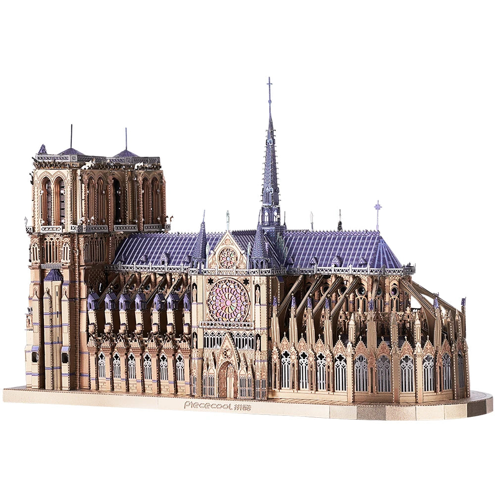 Kit de rompecabezas de metal 3D de Notre Dame