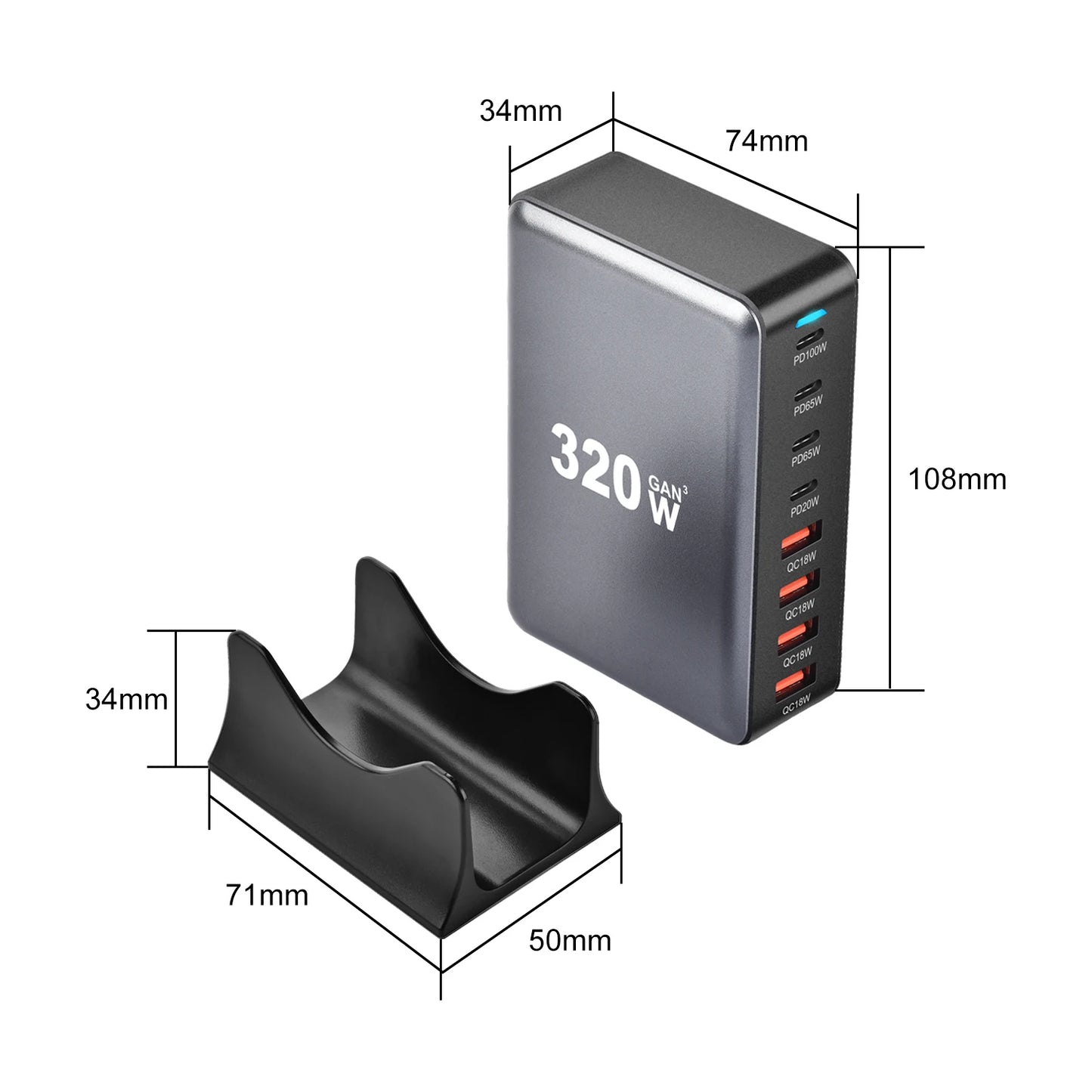 320W USB C Power Hub