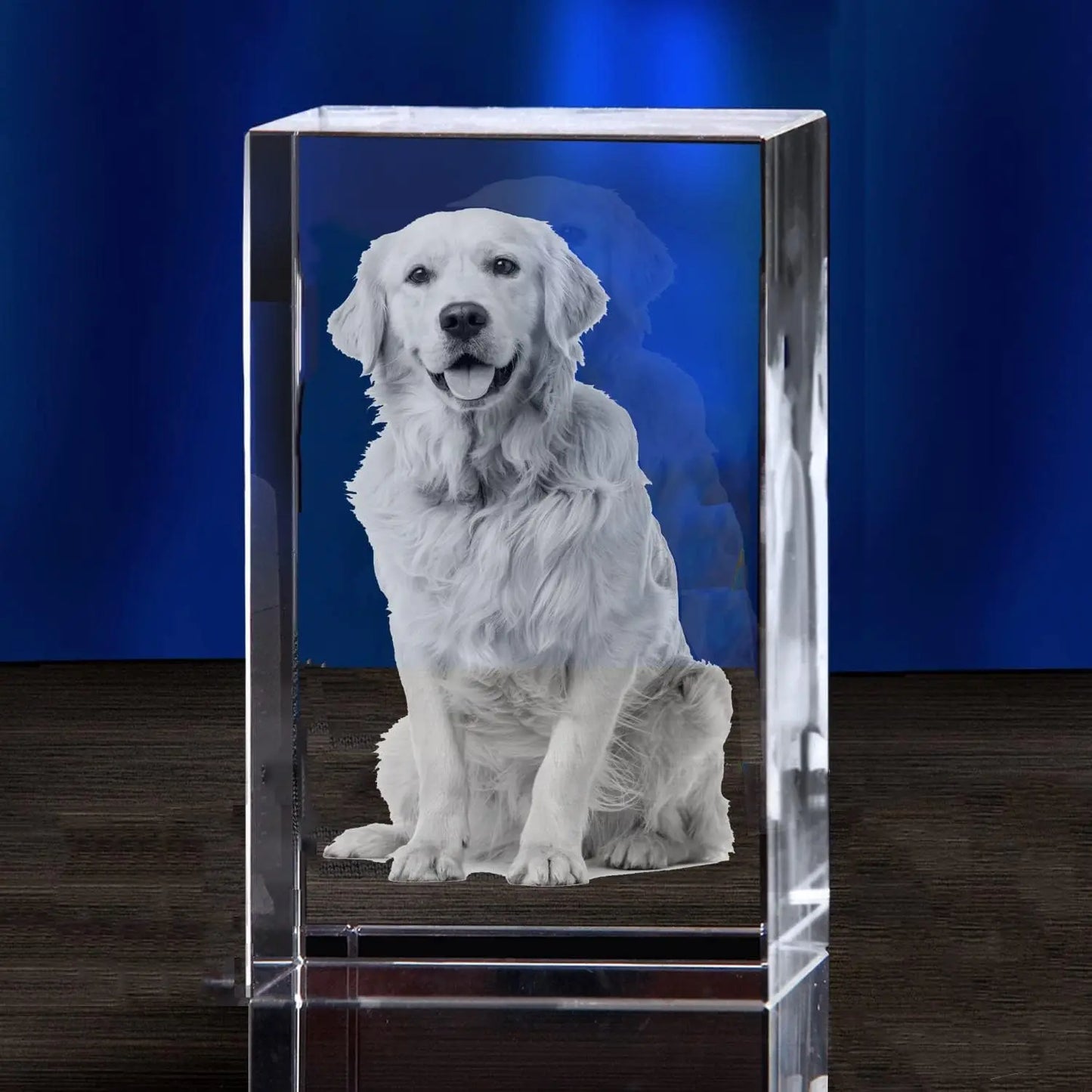 Custom Crystal Cube Memorial Keepsake