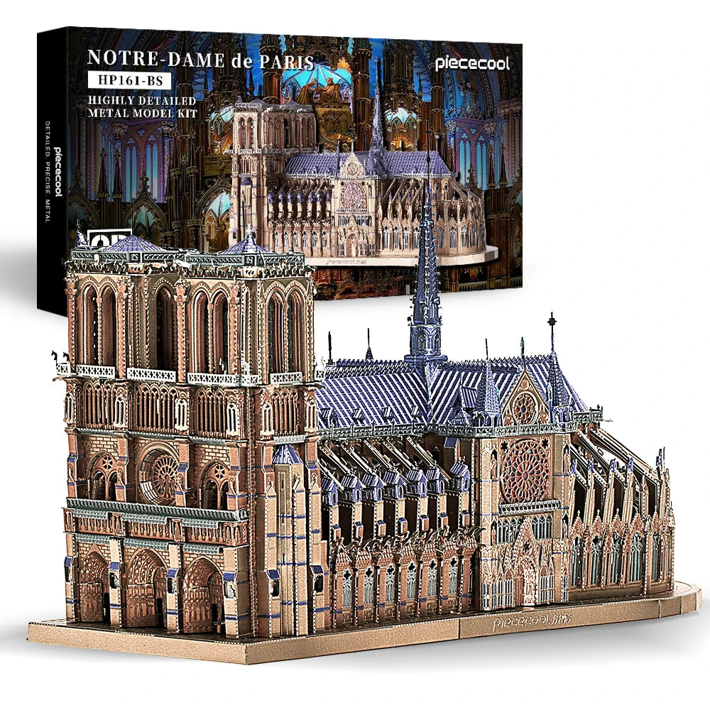 Kit de rompecabezas de metal 3D de Notre Dame