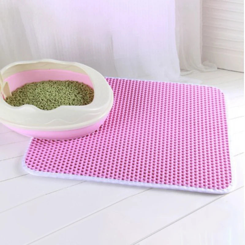 EVA Shield Cat Litter Mat β Dual-Layer, Washable & Anti-Slip Pet Pad