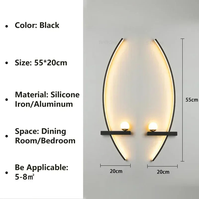 LED Striped Wall Light