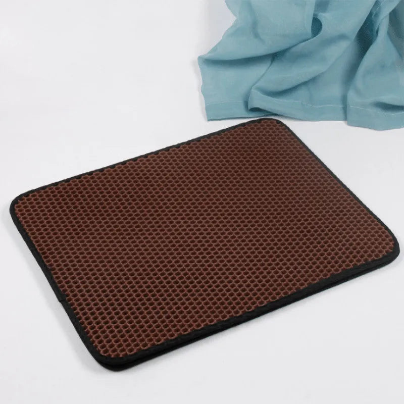 EVA Shield Cat Litter Mat β Dual-Layer, Washable & Anti-Slip Pet Pad