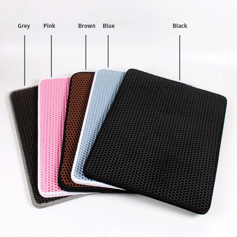 EVA Shield Cat Litter Mat β Dual-Layer, Washable & Anti-Slip Pet Pad