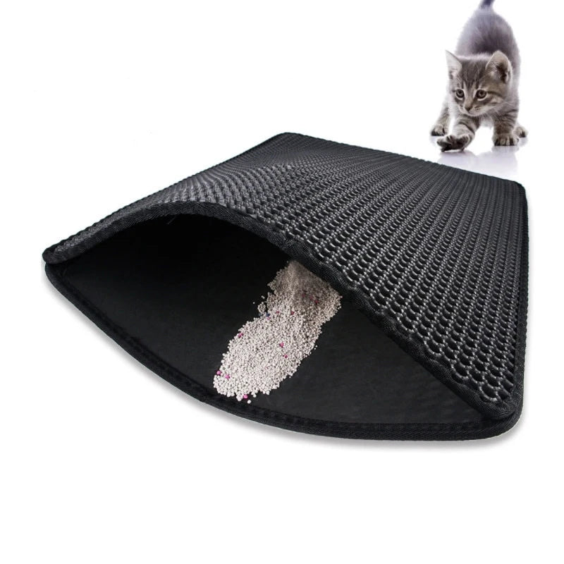 EVA Shield Cat Litter Mat β Dual-Layer, Washable & Anti-Slip Pet Pad