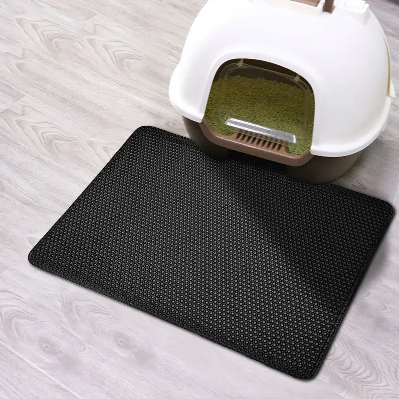 EVA Shield Cat Litter Mat β Dual-Layer, Washable & Anti-Slip Pet Pad