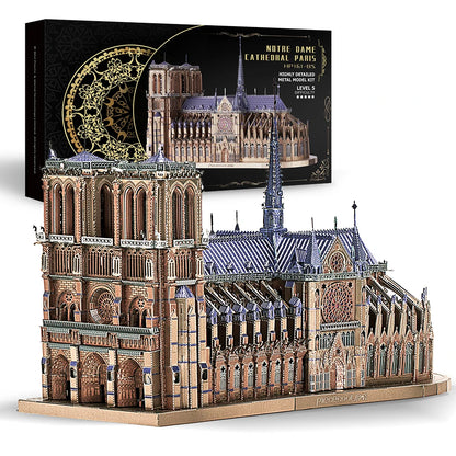 Kit de rompecabezas de metal 3D de Notre Dame