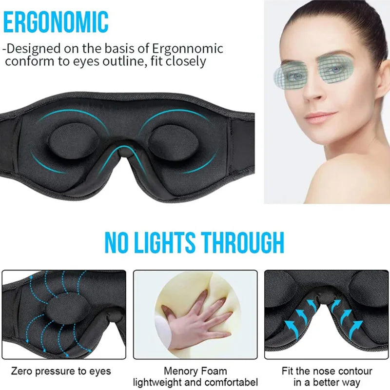 Maschera per gli occhi wireless con altoparlanti